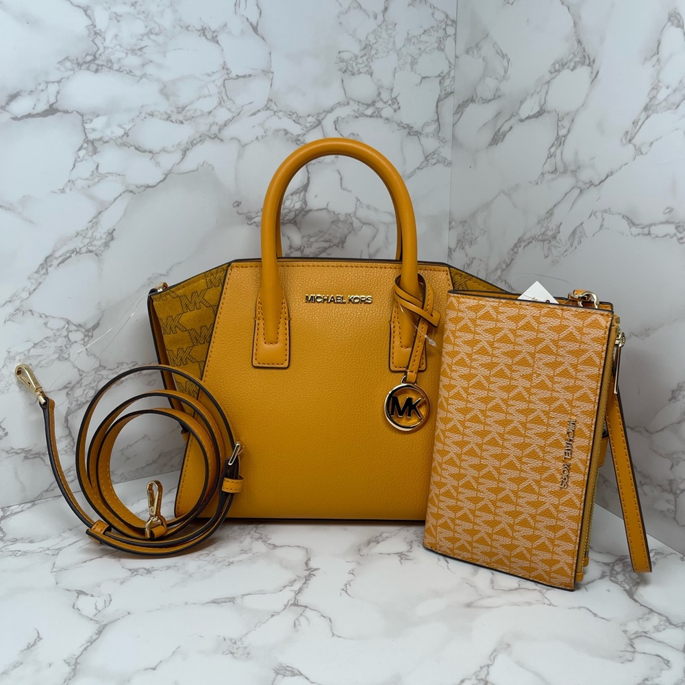 Michael Kors Avril Small Satchel And Wallet